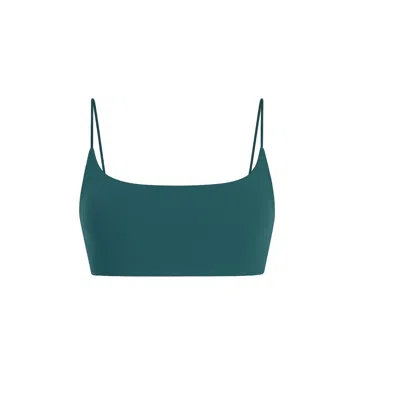 Yorstruly Women's Green Skinny Bra - Lagoon In Blue
