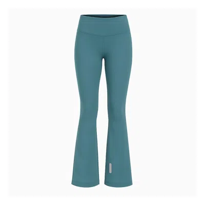 Yorstruly Women's Green Twist Flare Pants - Lagoon / Regular