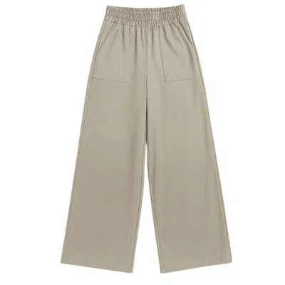 Yorstruly Women's Grey Cora Pants - Ash Grid In Gray