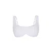 Yorstruly Women's Orly Bikini Top - Colour Optic White - Bikni Top With Ribbed Fabric & Removable Paddings In White