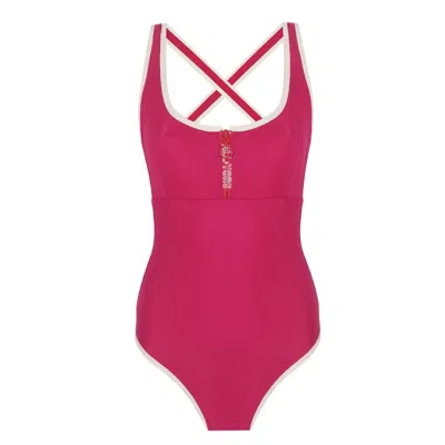 Yorstruly Women's Pink / Purple Allyors Olympia Swimsuit - Cherry