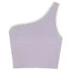 Shop Yorstruly Women's Pink / Purple Ss Crop Top - Lilac In Pink/purple