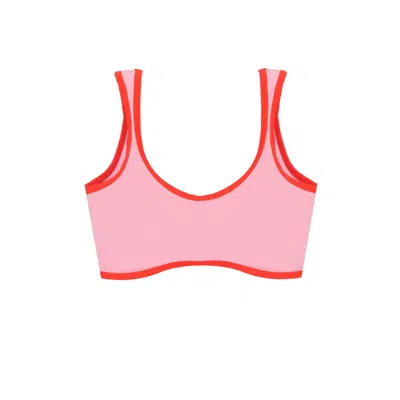 Yorstruly Women's Pink / Purple Wave Bralette - Candy Pink In Multi
