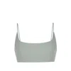 Yorstruly Women's Skinny Bra - Colour Seaweed Green - Sports Bralette With Spaghetti Straps In Green