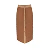 Yorstruly Women's Warm Puffer Skirt - Flat White Brown In Brown
