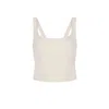 Yorstruly Women's White Bow Long Bra - Vanilla In White