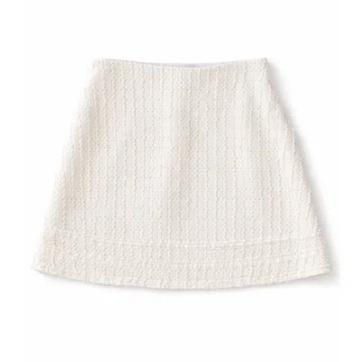 Yorstruly Women's White Centre Skirt - Lace Tennis Skirt