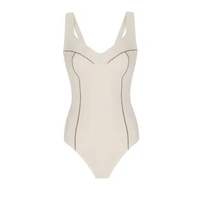 Yorstruly Women's White Eyes On Body - Vanilla