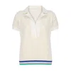 Yorstruly Women's White Farrah Tshirt - Colour Cream - Tshirt With Knitted Fabric In White