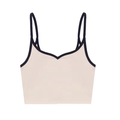Yorstruly Women's White Grace Long Bra - Vanilla