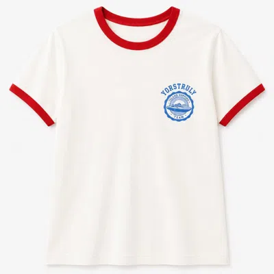 Yorstruly Women's White Island Team T-sirt - Vanilla