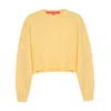 Yorstruly Women's Yellow / Orange Cropped Sweatshirt - Pale Banana Yellow In Yellow/orange
