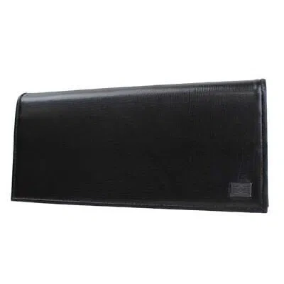 Pre-owned Yoshida & Co. Yoshida Bag Porter Plume Wallet 179-03870 Black Made In Japan Leather
