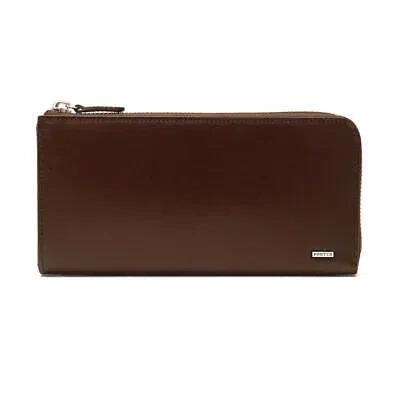 Pre-owned Yoshida & Co. Yoshida Bag Porter Sheen Wallet 110-02927 Brown Made In Japan Cow Steer