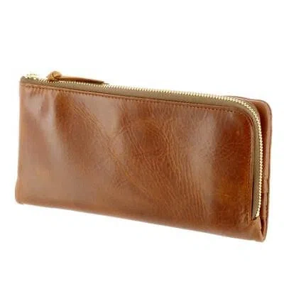 Pre-owned Yoshida & Co. Yoshida Bag Porter Soak Wallet 101-06053 Camel W20xh10cm Leather Made In Japan In Beige