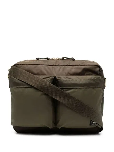 Yoshida Porter "force" Shoulder Bag Bags In Green