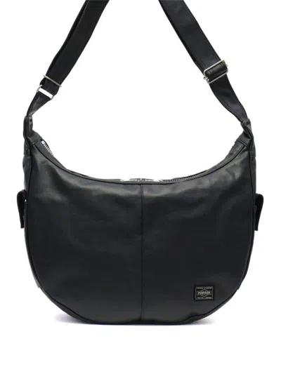 Yoshida Porter Free Style Shoulder Bag In Black