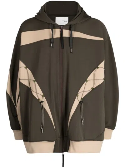 Yoshiokubo Kapuzenjacke Mit Pfeilen In Brown