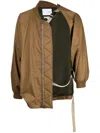 Yoshiokubo Asymmetric Bomber Jacket In Brown