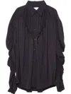 Yoshiokubo Bind Nylon Shirt In Black