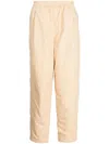 Yoshiokubo Elasticated-waist Straight-leg Trousers In Brown