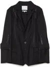 Yoshiokubo Full Armer Blazer In Black