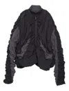 Yoshiokubo Jacke Mit Gerafften Ärmeln In Black