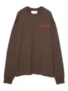 Yoshiokubo Graphic-print Long-sleeve T-shirt In Brown