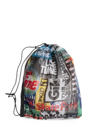 Yoshiokubo Graphic-print Backpack In Black