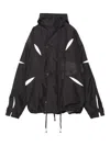 Yoshiokubo Kapuzenjacke Mit Einsätzen In Black