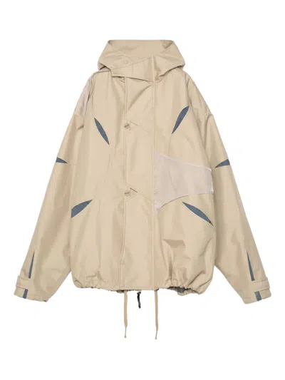 Yoshiokubo Kapuzenjacke Mit Einsätzen In Brown