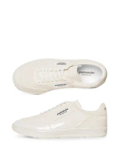 Yoshiokubo Jello Ii Resin-coated Suede Sneakers In Multi