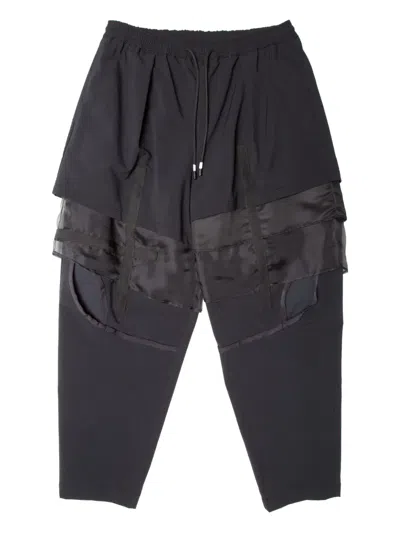 Yoshiokubo Hose Im Layering-look In Black