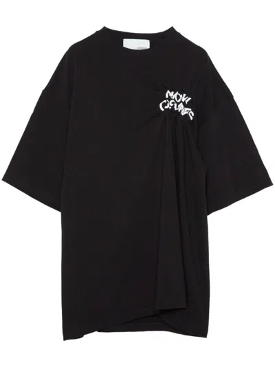 Yoshiokubo Logo-print T-shirt In Black