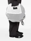 Yoshiokubo Mesh-schultertasche Mit Kordelzug In White
