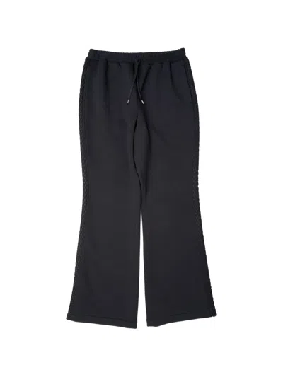 Yoshiokubo Mesh-panel Track Pants In Black