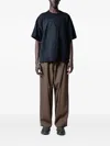 Yoshiokubo Mesh-panel T-shirt In Black