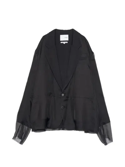 Yoshiokubo Notched-lapel Blazer In Black