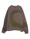 Yoshiokubo Sweatshirt Mit Rundhalsausschnitt In Brown