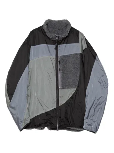 Yoshiokubo Fleecejacke Mit Einsätzen In Blue