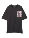 Yoshiokubo Patch-pocket Cotton T-shirt In Black