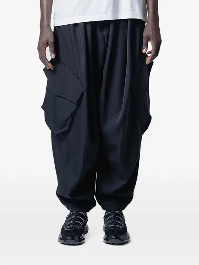Yoshiokubo Pleated Cargo Pants In Blue