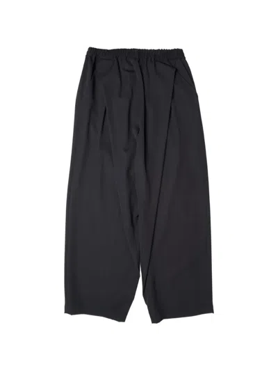 Yoshiokubo Pleated Wide-leg Trousers In Black