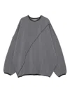 Yoshiokubo Sweatshirt Mit Ziernaht In Gray