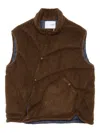 Yoshiokubo Shaggy Twist Weste In Brown