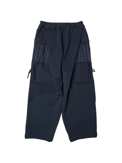 Yoshiokubo Wide-leg Track Pants In Blue