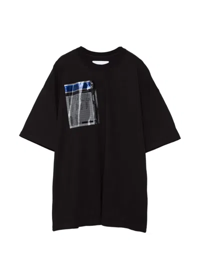 Yoshiokubo Zip-pocket T-shirt In Black