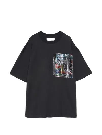 Yoshiokubo Zip-pocket T-shirt In Blue