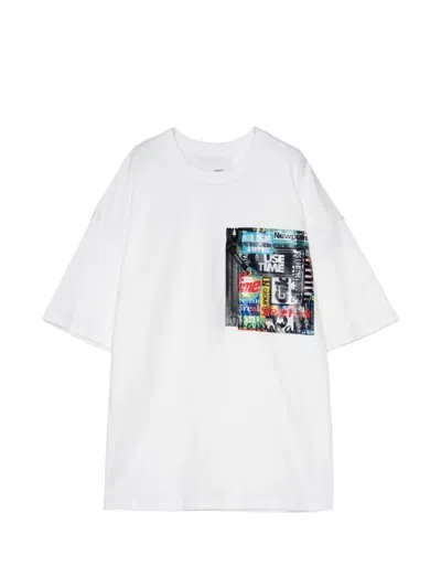 Yoshiokubo Zip-pocket T-shirt In White