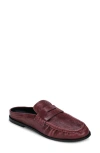 Yosi Samra Camden Penny Loafer Mule In Burgundy